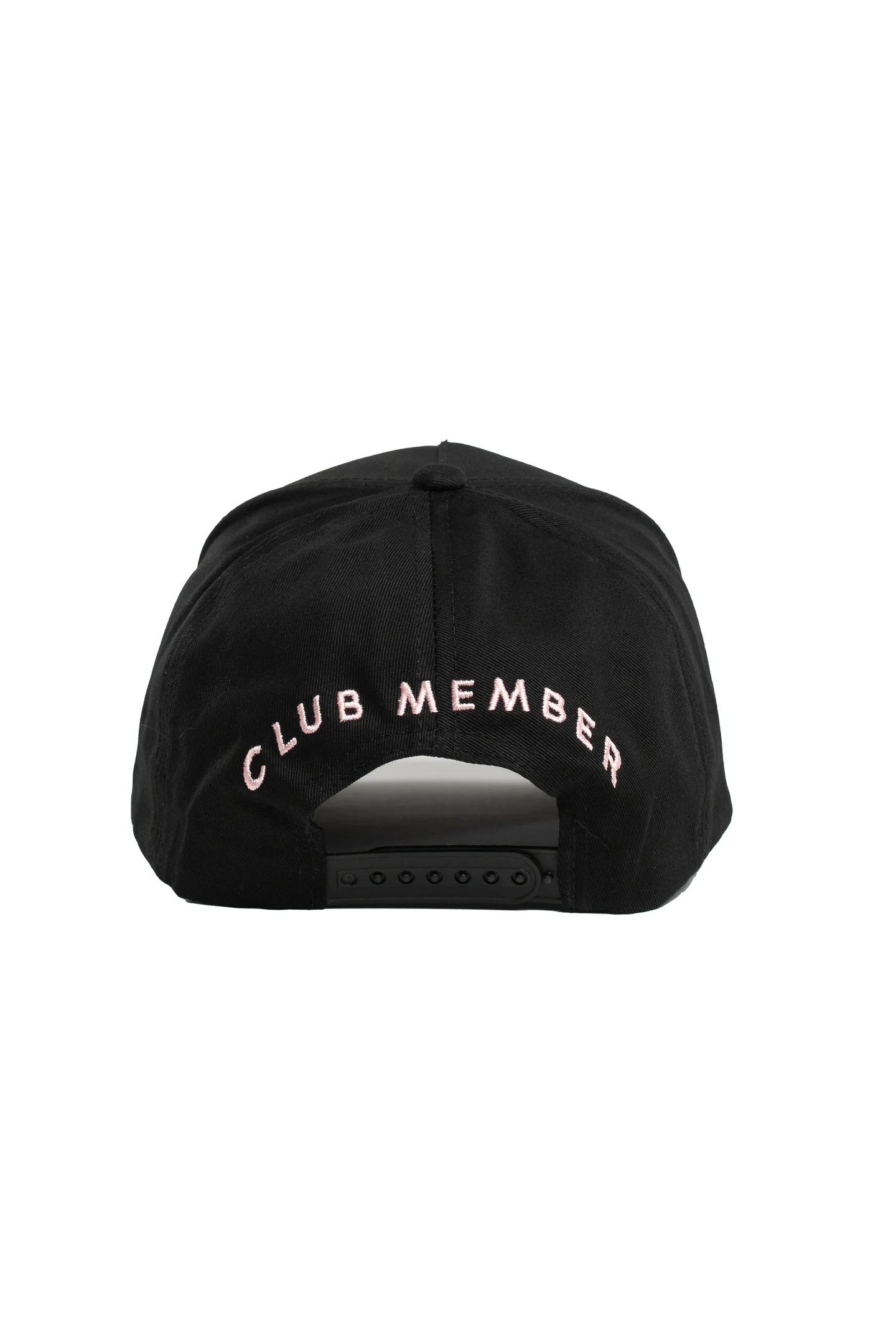 Black Club Member Hat - Pink Script - Image 2