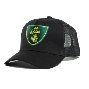 Black - Green Shield Trucker Hat