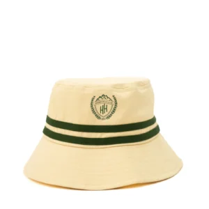 Kids Bucket Hat | Cream & Green Bucket Hat | Hidden Hills Club