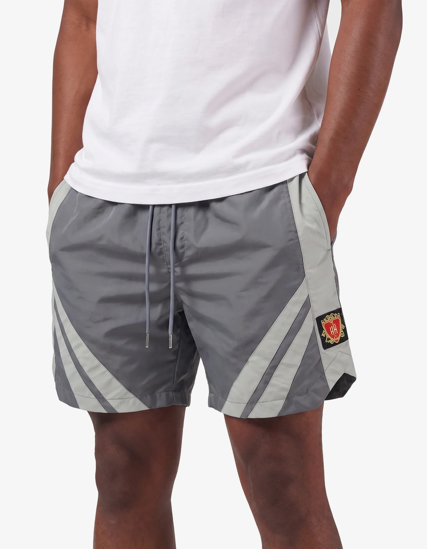 Crest Shorts | Grey/White - Image 2